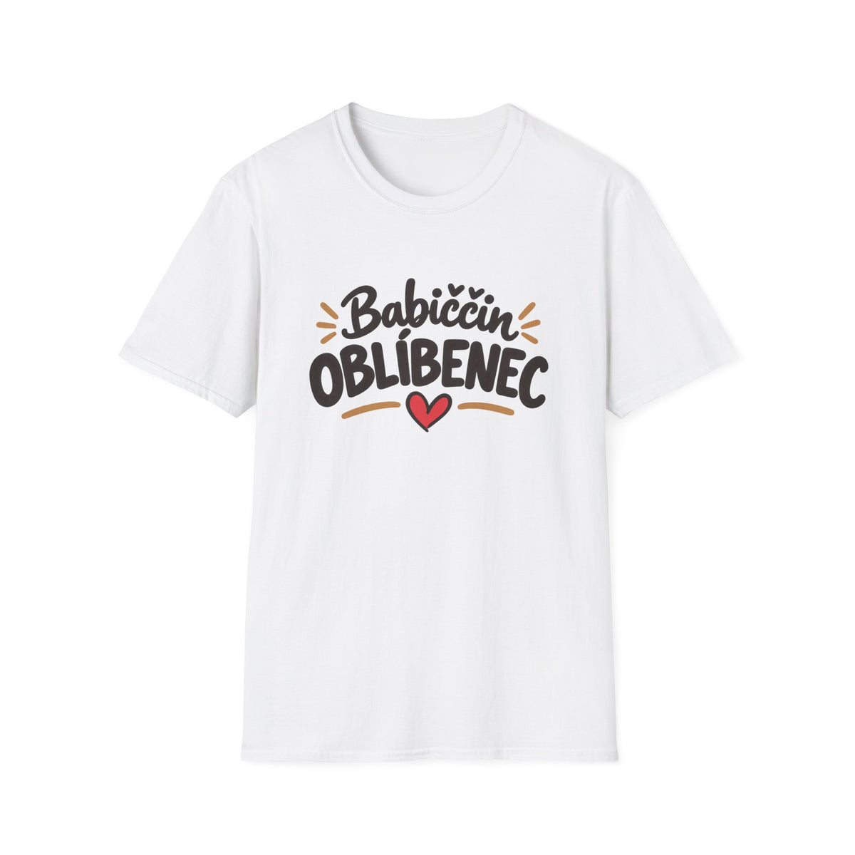 Tričko s krátkým rukávem "Babiččin oblíbenec ❤️"