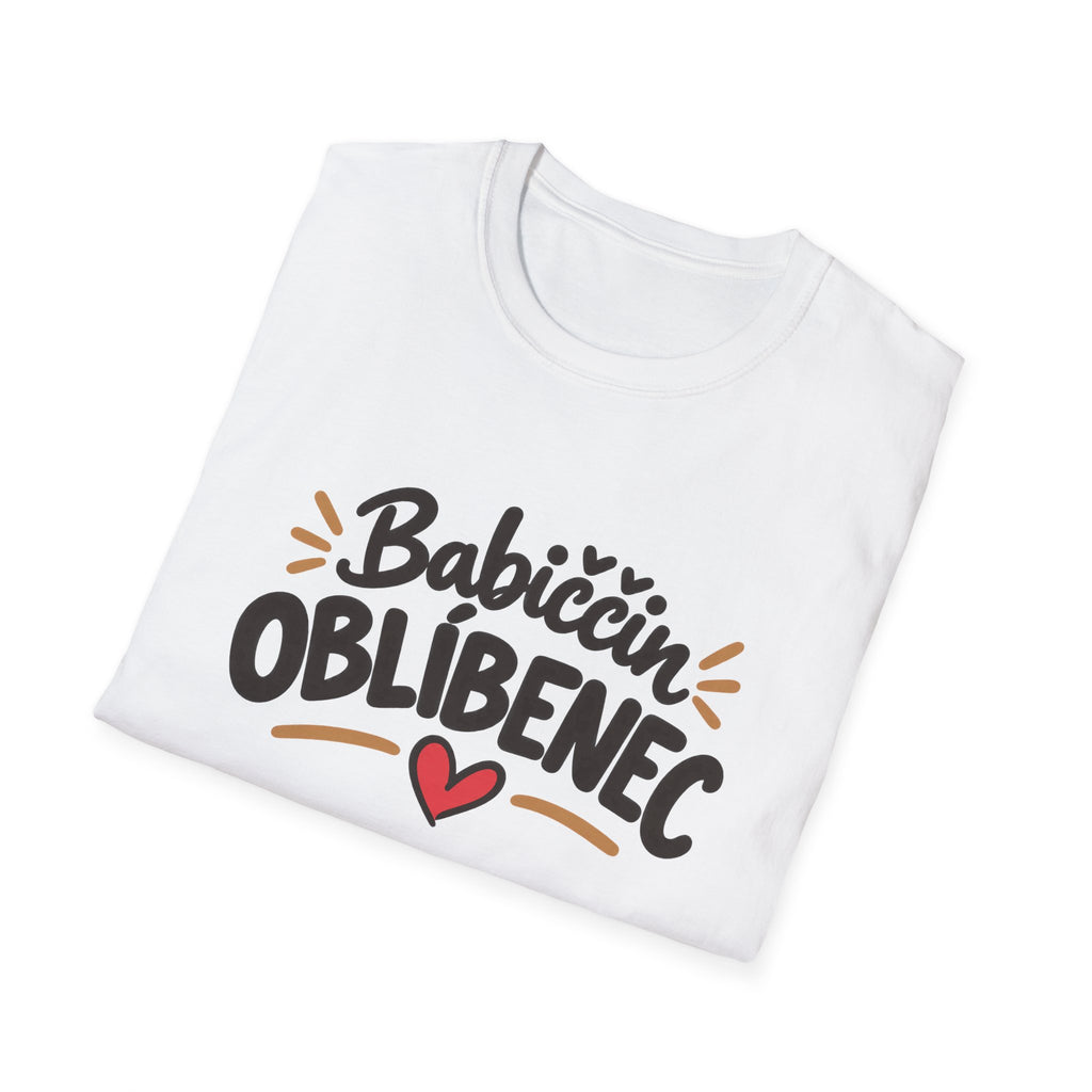 Tričko s krátkým rukávem "Babiččin oblíbenec ❤️"